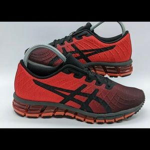 ASICS Men's Size 5 Gel-Quantum 180 4 Red/Black Running Shoes 1021A104.600 EuC
